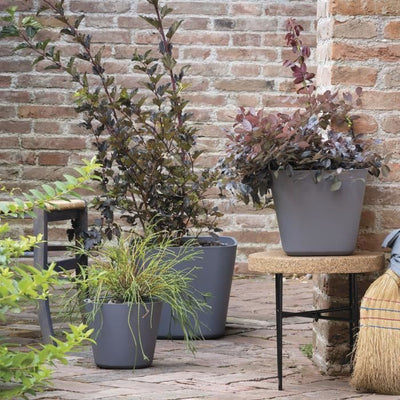 Vaso per fiori - DEROMA - Origin - 11 L - Grigio