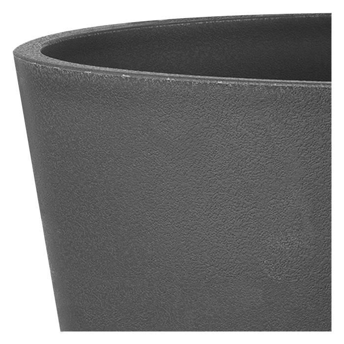 Vaso quadrato per fiori - DEROMA - Origin - 30 L - Antracite