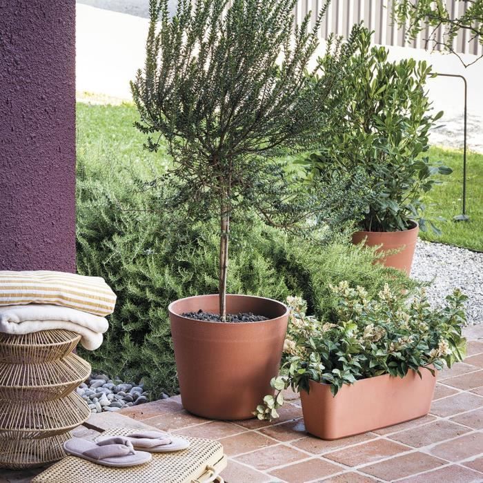 Vaso per fiori - DEROMA - Origine - 45 L - Terracotta