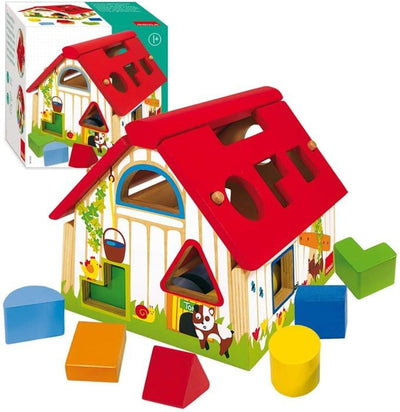 Gioco educativo - GOULA - Forme geometriche - Scatola porta forme per imparare a riconoscere le forme