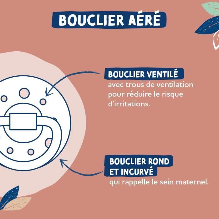 Ciucci - Ciucci rotondi Dodie Gaia 0-6 mesi x2 (colore: beige)