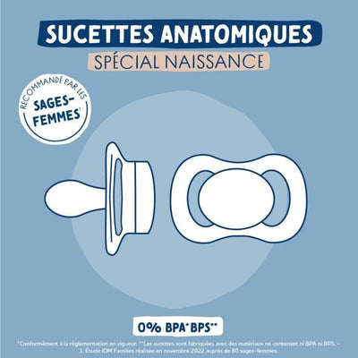 Ciucciuccio anatomico duo - DODIE - 0/2 mesi - Polpo