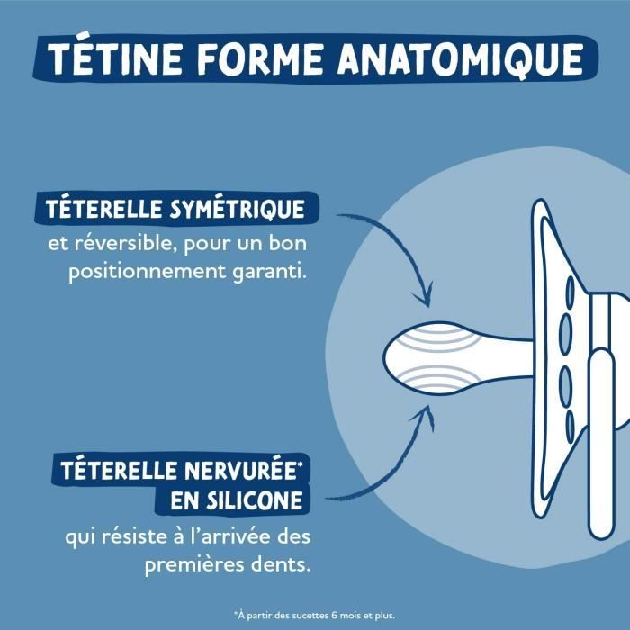 2 Ciucci anatomici - DODIE - A109 EDL - +18 mesi - Mathilde Cabanas Blu