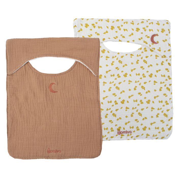 Confezione da 2 bavaglini - DOMIVA - Savannah - Scollo all&