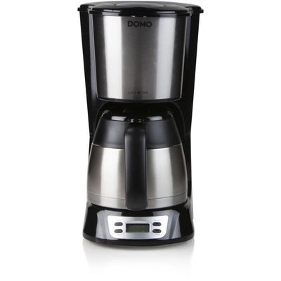 Caffettiera a filtro - DOMO - DO709K - 1000 W - 1 L - 8 tazze - Schermo LCD - Timer 24 ore - Acciaio inossidabile