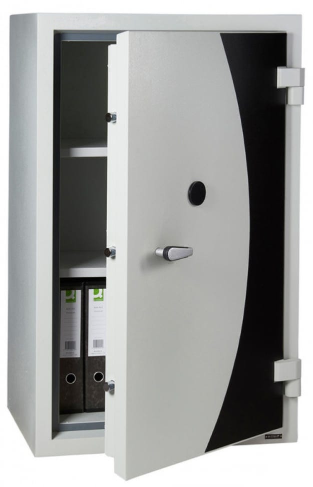 Armadio ignifugo ad 1 anta battente per protezione documenti al fuoco 120 minuti certificato UL 72 Classe 350 cm. 75,9x60,5x120,9h