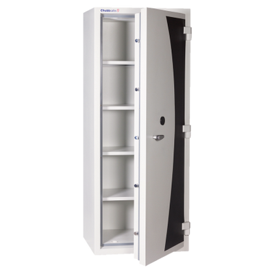 Armadio certificato UL 72 Classe 350 resistente al fuoco per 2 ore con piani interni cm. 75,9x60,5x190,9h