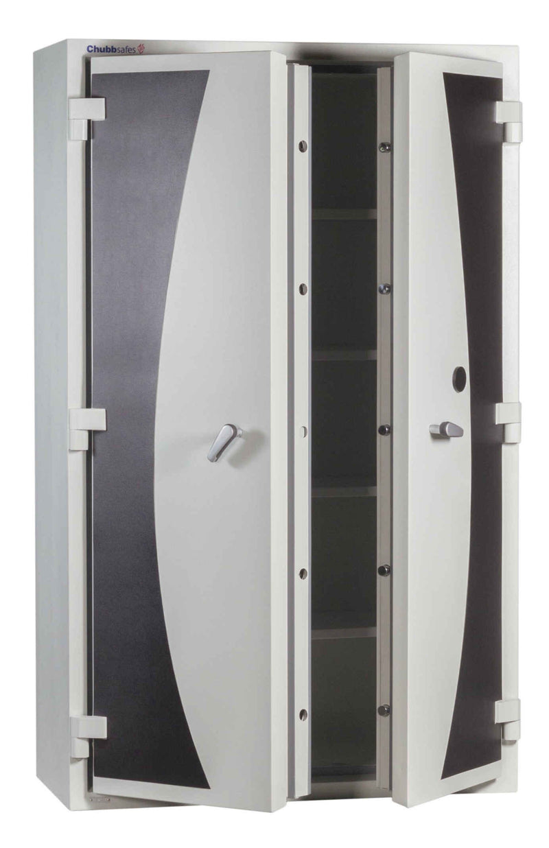 Armadio certificato UL 72 Classe 350 resistenza al fuoco per 2 ore con quattro piani interni cm. 116x60,5x190,9h