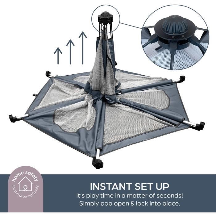 Adventure Parc Pop-Up - DREAMBABY - Tessuto con borsa per il trasporto - Coperture anti UV (uso esterno) -  1,3 m - H1 m