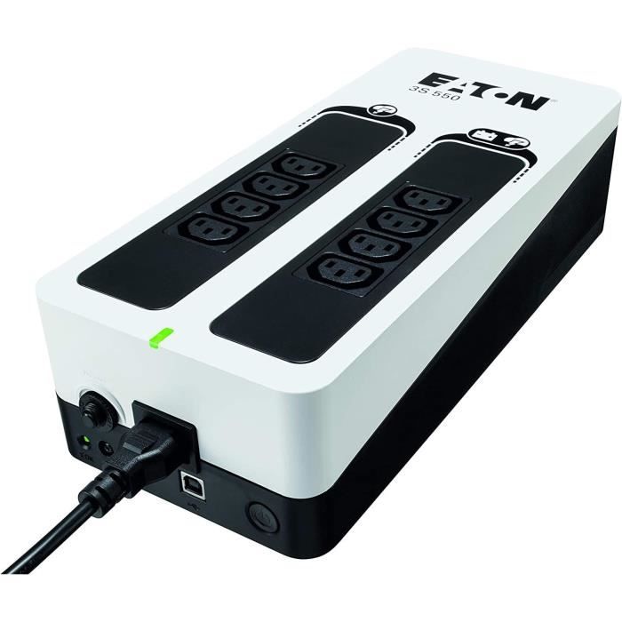 EATON 3S 550 IEC Inverter, ciabatta, scaricatore di sovratensione - 8 prese