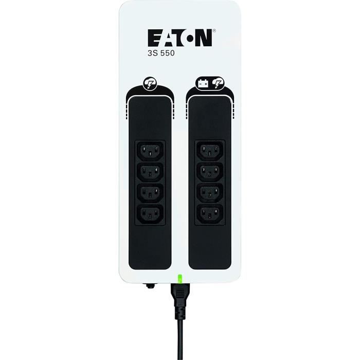 EATON 3S 550 IEC Inverter, ciabatta, scaricatore di sovratensione - 8 prese