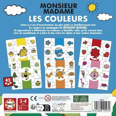 Gioco didattico - EDUCA - Monsieur Madame - Colori
