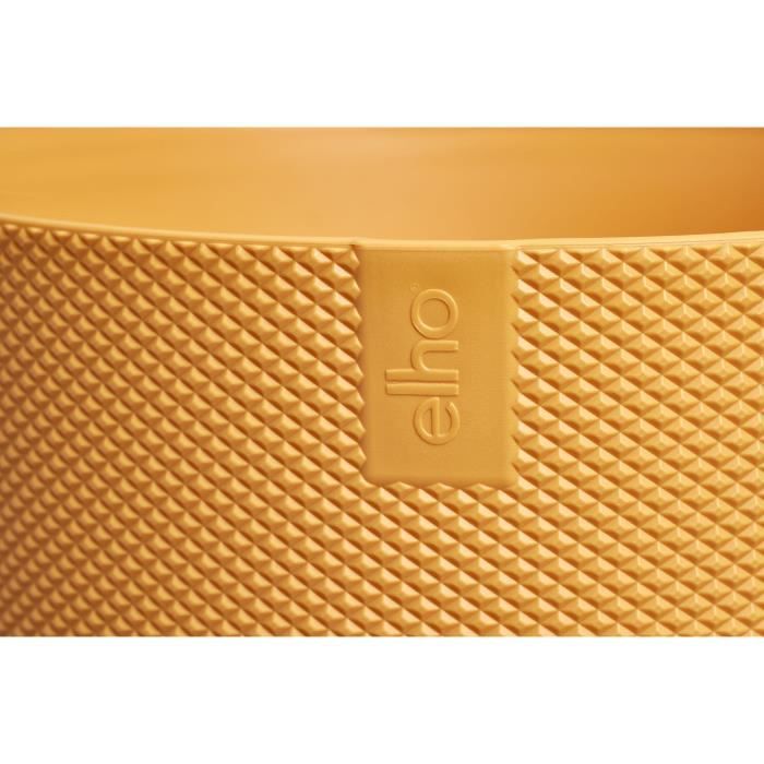 Vaso da fiori - Elho - Jazz Round - Giallo - L 35 x P 34,5 x H 32 cm - Interno - 100% riciclato