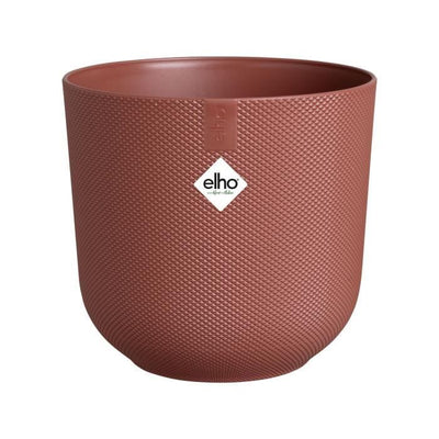 Vaso da fiori - Elho - Jazz Round - Rosso - L 35 x P 34,5 x H 32 cm - Interno - 100% riciclato