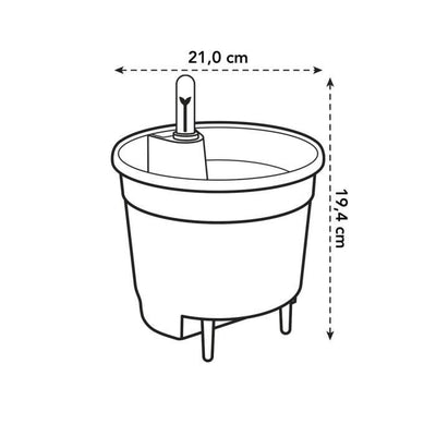 Inserto autoirrigante 21 living black