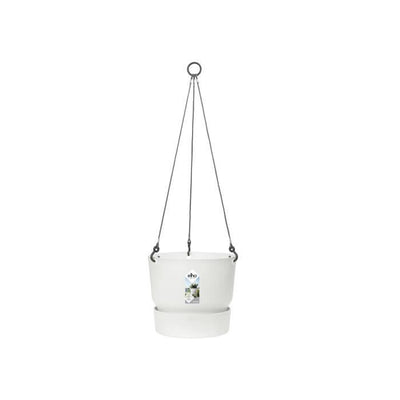 Vaso per fiori sospeso ELHO Greenville 24 - Esterno -  23,9 x H 20,3 cm - Bianco