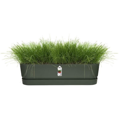 Greenville Oval piantatrice - Plastica - 50 - NERO