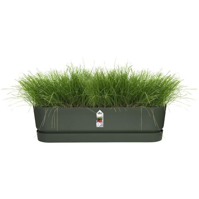 Greenville Oval piantatrice - Plastica - 50 - NERO