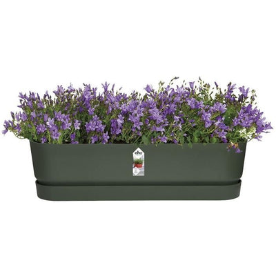 Greenville Oval piantatrice - Plastica - 50 - NERO
