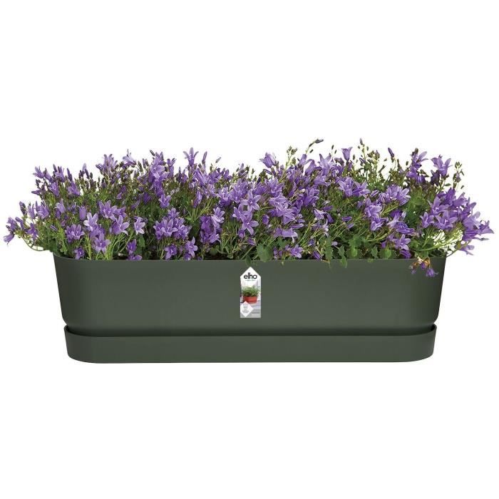 Greenville Oval piantatrice - Plastica - 50 - NERO