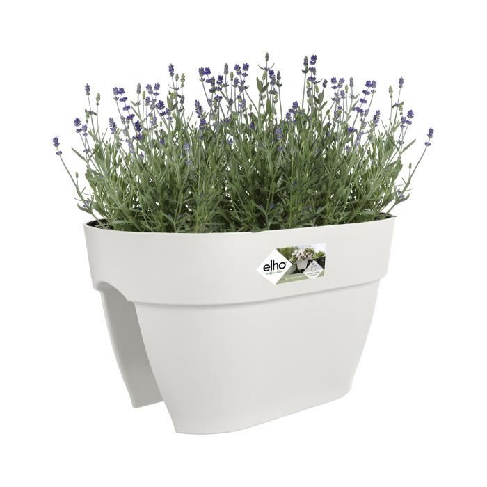 ELHO - Vaso da fiori - Vibia Campana Flower Bridge 40 - Silk White - Balcone esterno - L 26 x P 39 x H 22 cm