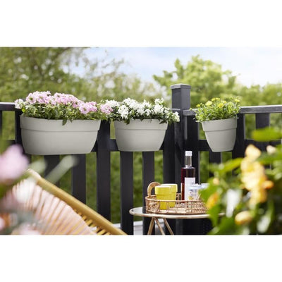 ELHO - Vaso da fiori - Vibia Campana Easy Hanger Small - Silk White - Balcone esterno - L 24,1 x P 20,5 x H 26,5 cm