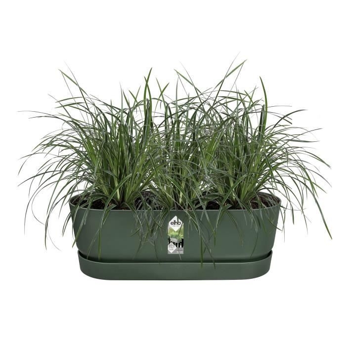 ELHO - Vaso di fiori - Greenville Easy Balcony 52 - Verde foglia - Balcone - L 21,2 x P 52 x H 19,4 cm