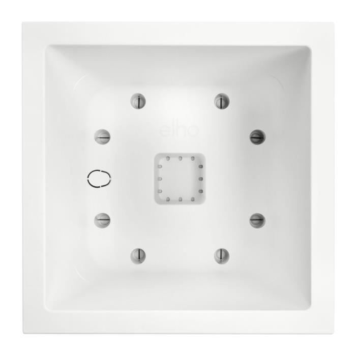 Elho Vivo Next Square 30 Fioriera - Bianco -  30 x H 29 cm - da interno/esterno - 100% riciclato