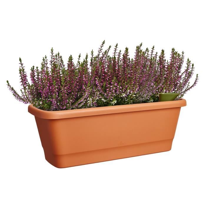 Elho Noa Balconiere M - Marrone - L 52 x P 20 x H 18 cm - Balcone esterno - 100% riciclato