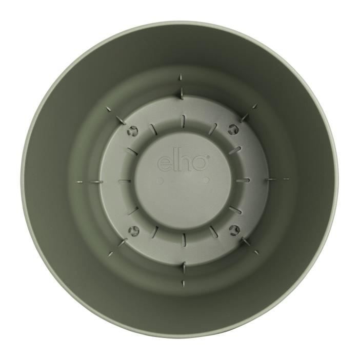 Vaso da fiori rotondo ELHO Greenville 55 - Verde -  55 x H 50 cm - da esterno - 100% riciclato