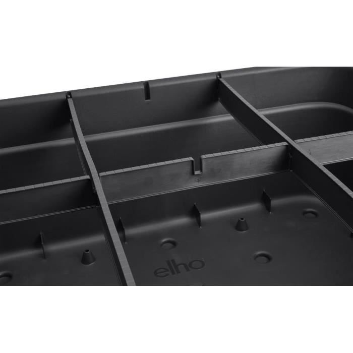 Fioriera Elho Green Basics Jardin De Cultivation L - Nero - L 76 x P 57 x H 27 cm - coltivazione e raccolta all&
