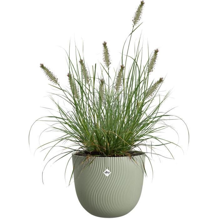 Vaso per fiori - ELHO - Sereh Round 40 - Verde -  39 x H 33 cm - 100% riciclato