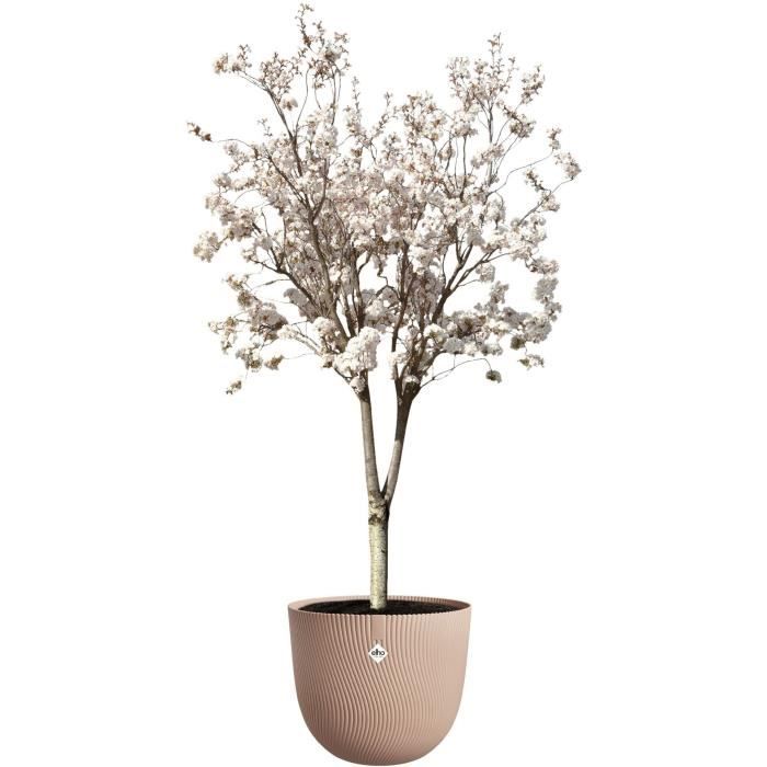 Vaso per fiori - ELHO - Sereh Round 47 - Marrone -  47 x H 40 cm - 100% riciclato