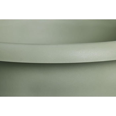 Vaso per fiori - ELHO - Amiga Round 25 - Verde - L 25 x P 24,5 x H 18 cm - Esterno - 100% riciclato