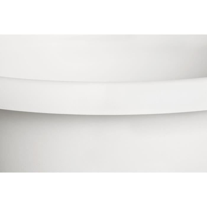 Vaso per fiori - ELHO - Amiga Round 40 - Bianco -  39 x H 29 cm - Esterno - 100% riciclato
