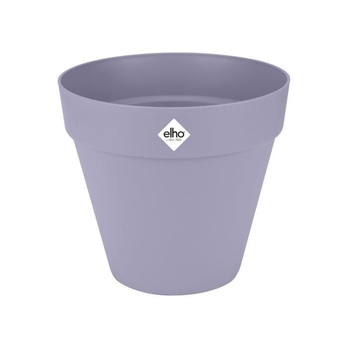 Vaso da fiori - Elho - Loft Urban Round - Ruote 40 - Viola - L 39 x P 38,5 x A 35 cm - Esterno - 100% riciclato