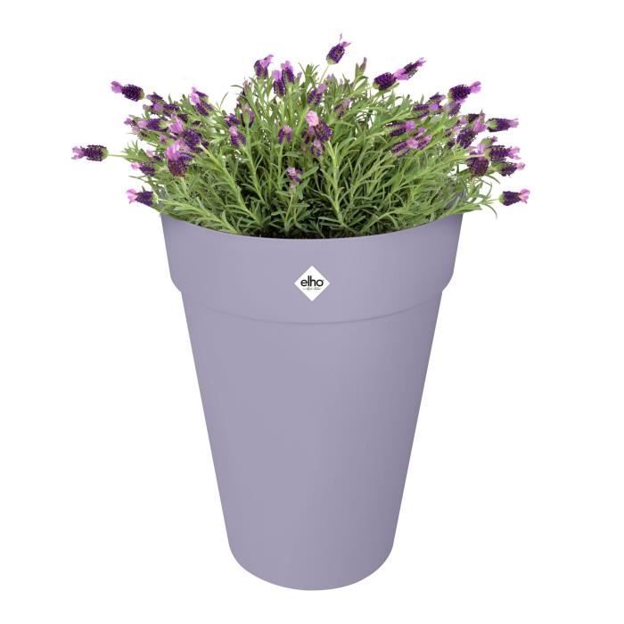 Vaso da fiori - Elho - Loft Urban Round - Altezza 35 - Viola - L 34 x P 33,5 x H 45 cm - Esterno - 100% riciclato