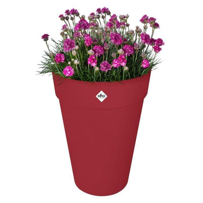 Vaso da fiori - Elho - Loft Urban Round - Altezza 35 - Rosso - L 34 x P 33,5 x H 45 cm - Esterno - 100% riciclato