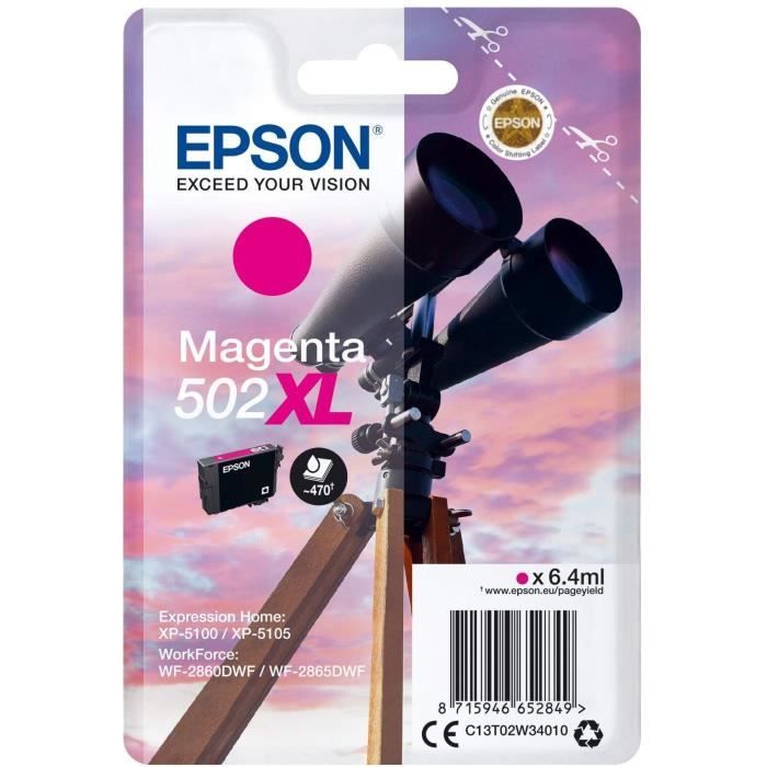 Cartuccia EPSON doppia - Magenta XL 502