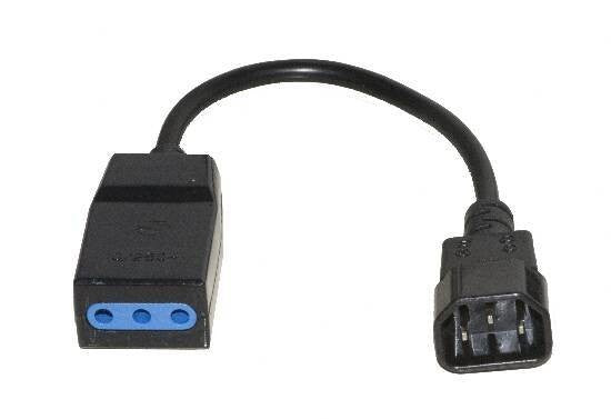 Cavo Per Gruppi Di Continuita Con 1 Femmina Tripolare 10A - 1 Connettore Maschio C14