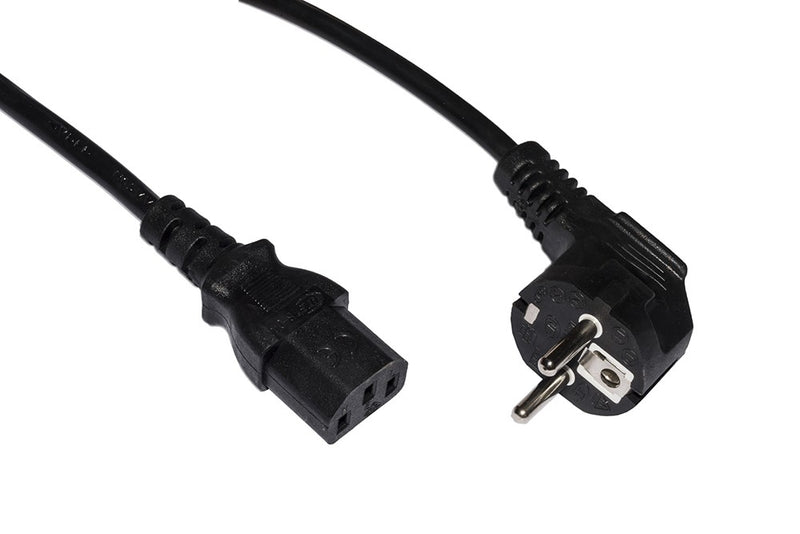 Cavo Alimentazione Mt. 1.80 Spina Tedesca 90 Gradi 250 V Presa Iec Vde