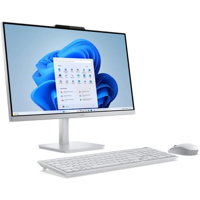 PC All-in-One LENOVO A100  Windows 11 - 23.8 FHD - Intel N100 - 8 GB di RAM - 256 GB SSD - Tastiera + Mouse wireless