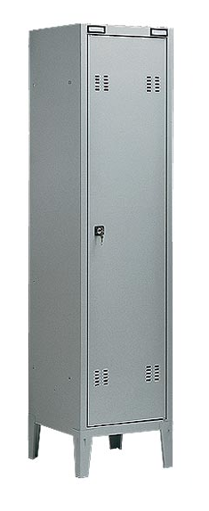 Armadietto spogliatoio metallico ad 1 posto verniciato cm. 38x47x180h