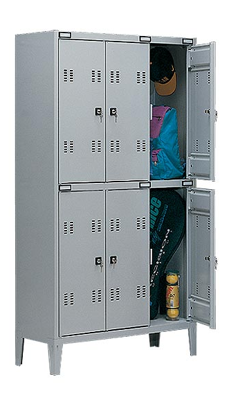 Armadietto spogliatoio in pronta consegna a 6 posti multi vano cm. 102x47x180h