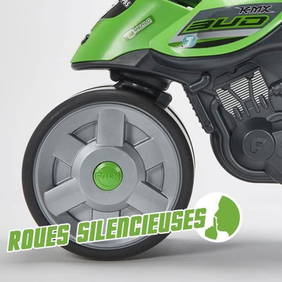 Bicicletta senza pedali Falk - Baby Moto Team Bud Racing - ruote silenziose