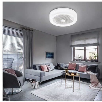 Air -light Crown - Ventole del soffitto bianco 40 cm 95 W con corona di illuminazione a LED