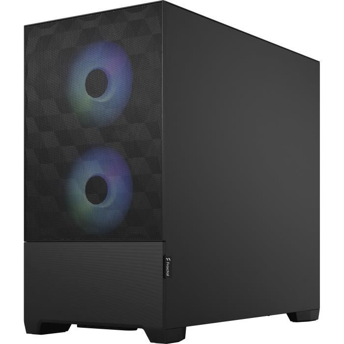 FRACTAL DESIGN - Pop Mini Air RGB Black TG - Case per PC - Nero (FD-C-POR1M-06)