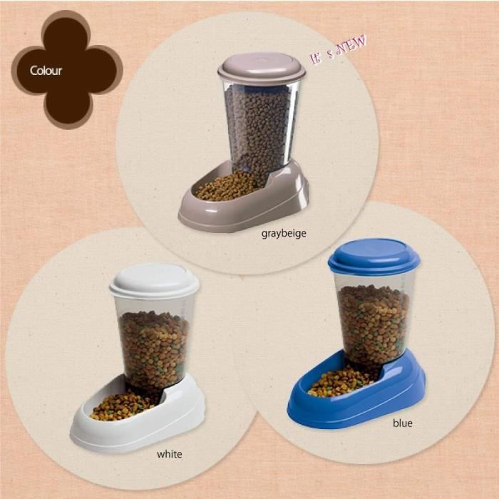 Distributore di cibo per cani ZENITH - Plastica - 3L - FERPLAST