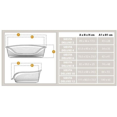 Cestino - FERPLAST - SIESTA DELUXE 4 - Bordeaux - Ovale - Interno - Antiscivolo