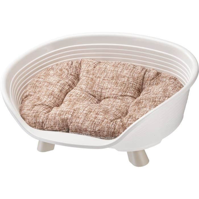 Cesto - FERPLAST - TRONO 4 - Con cuscino relax - Bianco